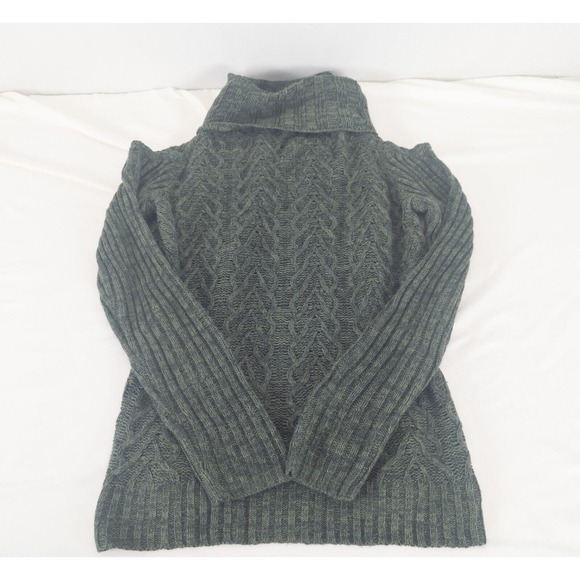 Faded Glory Sweater Womens Small Top Long Sleeve Cold Shoulder Cowl Neck Chunky - Picture 3 of 9